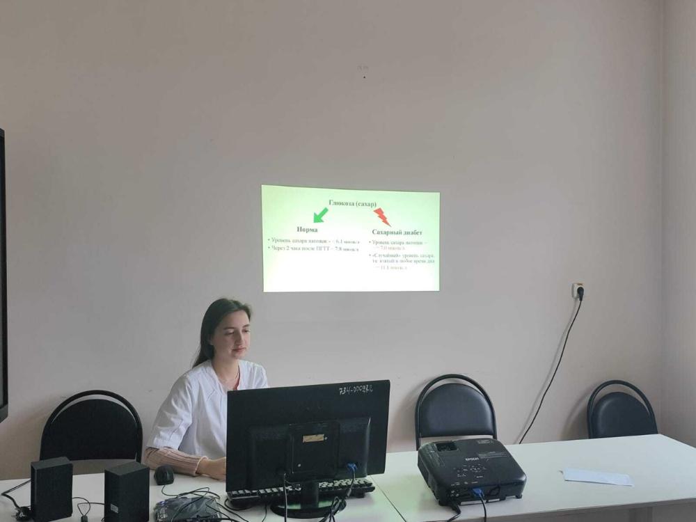 ​ Занятие в рамках Школы сахарного диабета в ТОГБУЗ «Моршанская ЦРБ»  ​