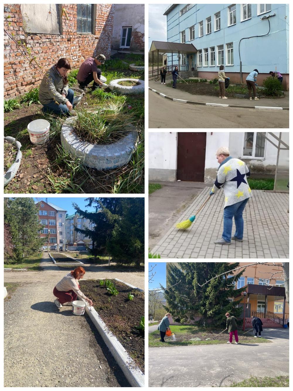 В ТОГБУЗ "Моршанская ЦРБ" прошел субботник "Мы за чистоту" в рамках всероссийской недели субботников