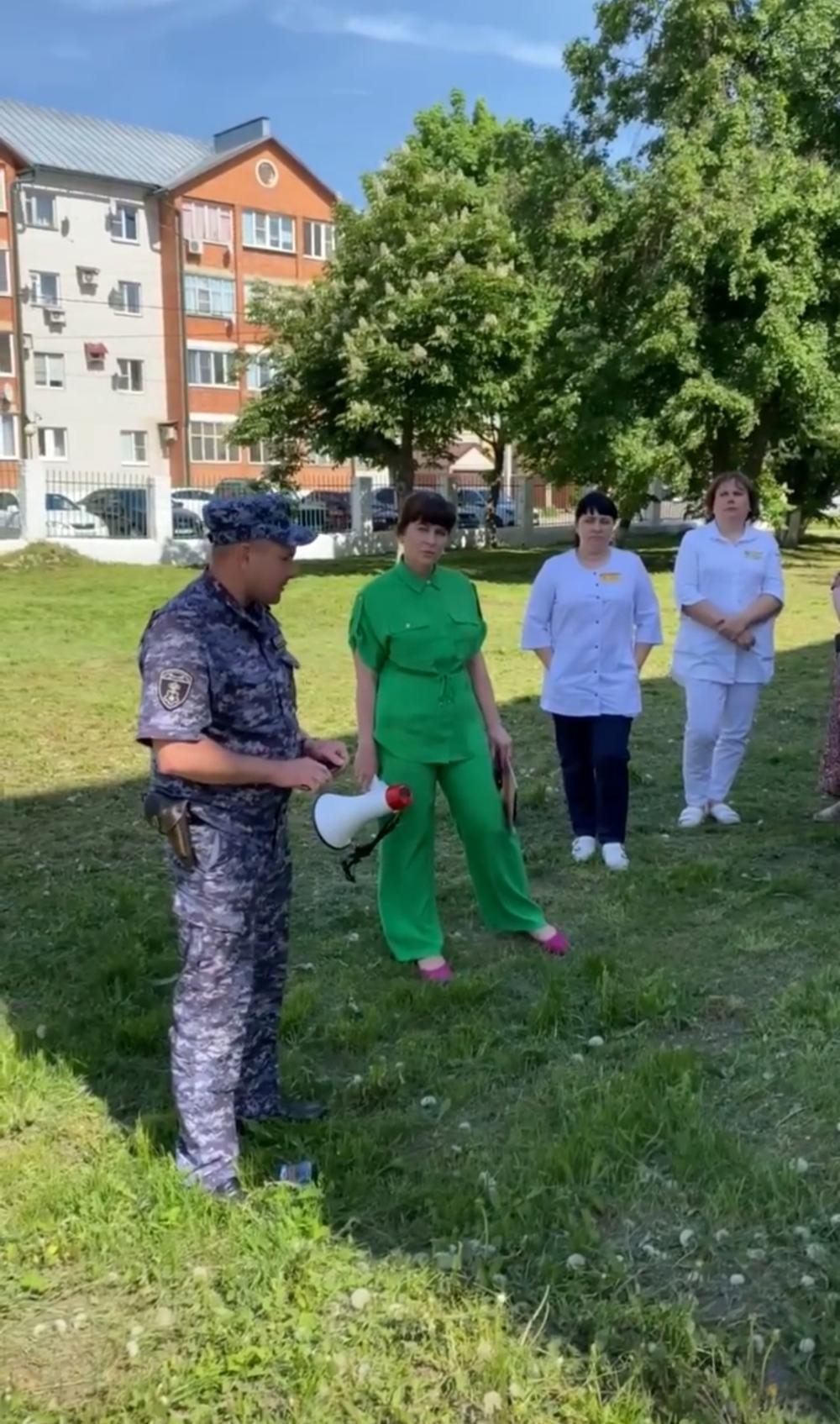 Проведены тренировочные учения на тему: «Обнаружение подозрительного предмета, похожего на взрывное устройство»