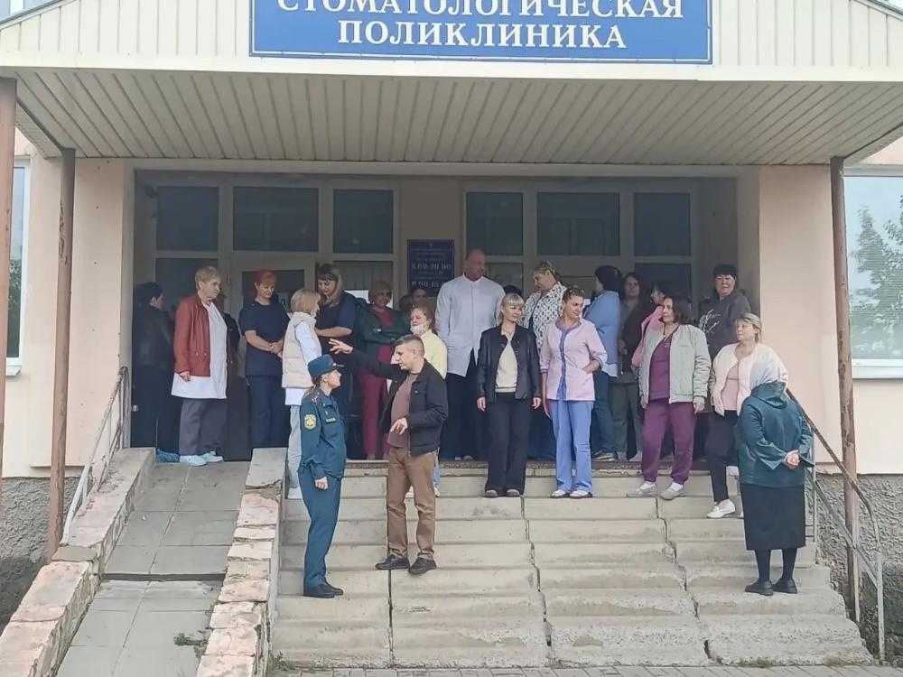 Тренировка по тушению условного пожара